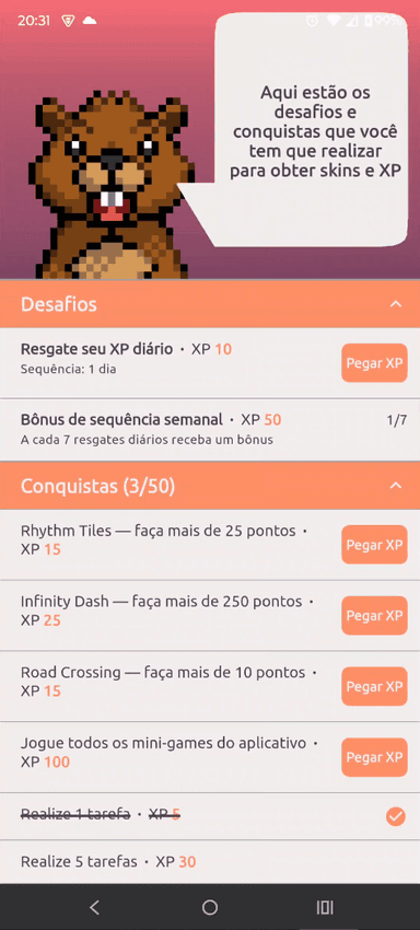 Conquistas do TaskQuest