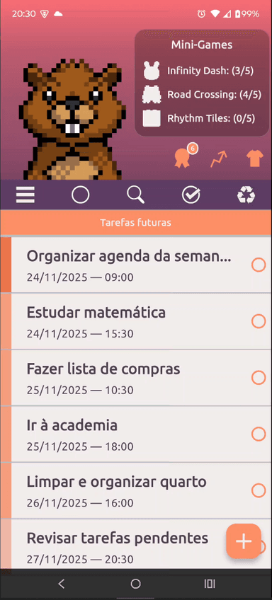 Lista de Tarefas do TaskQuest