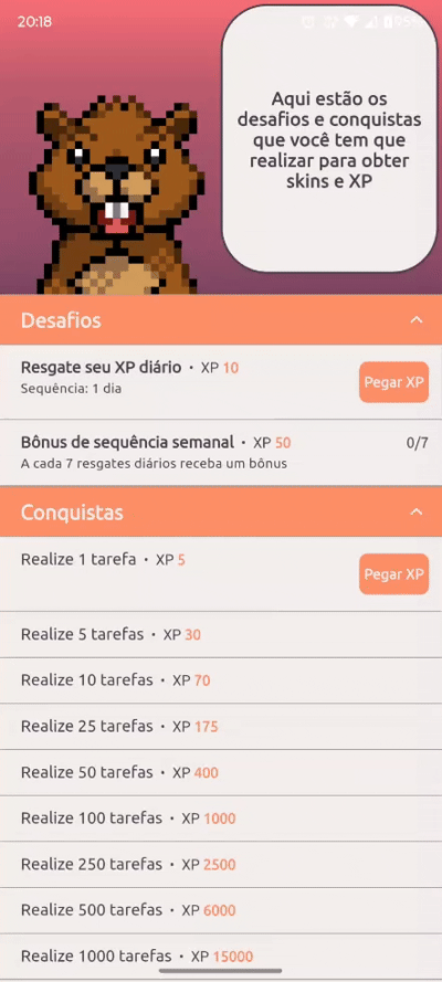 Conquistas do TaskQuest